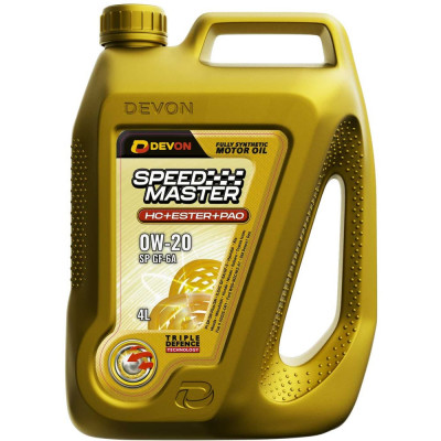 Моторное масло Devon Speed Master SAE 0W-20 SP GF-6A, канистра 4л 338663826