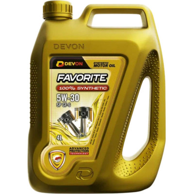 Моторное масло Devon Favorite SAE 5W-30 SP GF-6, канистра 4л 338663837