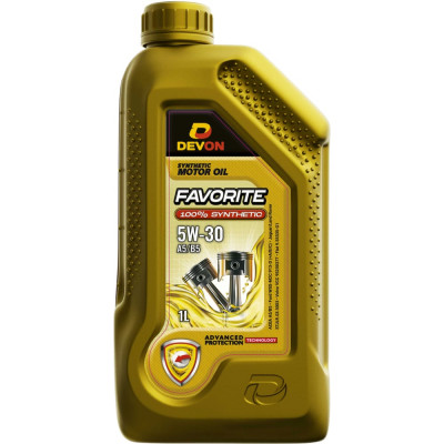 Моторное масло Devon Favorite SAE 5W-30 A5/B5, канистра 1л 338663839