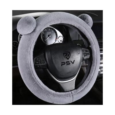Оплетка на руль из искусственного меха PSV MISHKA Lux Серый M 136104