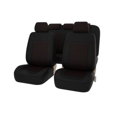 Чехлы PSV Elegant Next Черный Ромб красный отстрочка красная ромб экокожа 135942