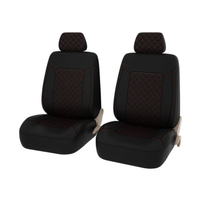 Чехлы PSV Elegant Next 2 FRONT Черный Ромб красный отстрочка красная ромб экокожа 136336