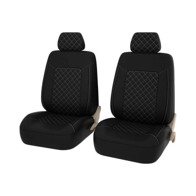 Чехлы PSV Elegant Next 2 FRONT Черный Ромб белый отстрочка белая ромб экокожа 136335