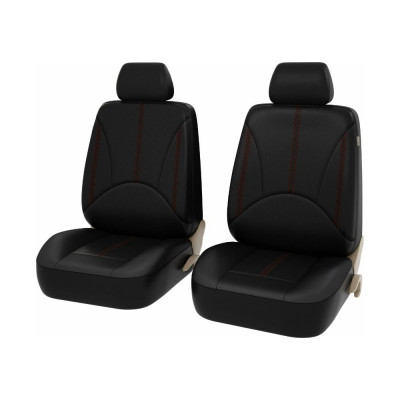 Чехлы PSV Imperial Next 2 FRONT Черный отстрочка красная экокожа 136148