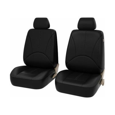 Чехлы PSV Imperial Next 2 FRONT Черный отстрочка серая экокожа 136146