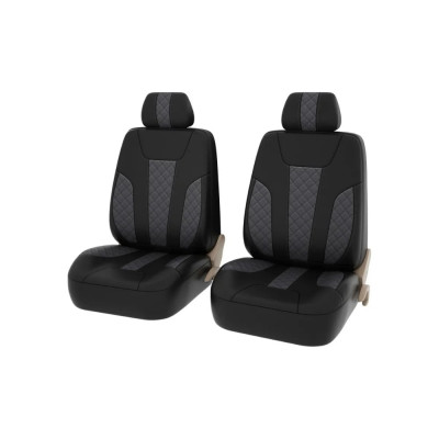 Чехлы PSV Lotos Next 2 FRONT Черный Серый ромб экокожа 135897