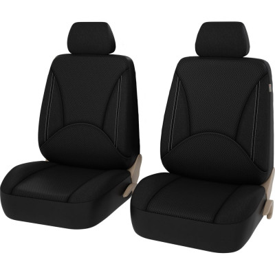 Чехлы PSV Imperial Next 2 FRONT Черный Отстрочка белая экокожа жаккард JP 11 18 135985