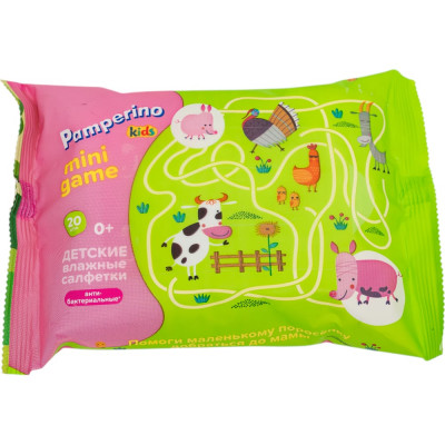 Влажные очищающие салфетки PAMPERINO детские 30020