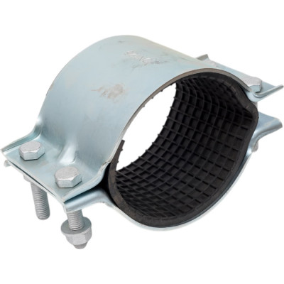 Ремонтный хомут АТКА оцинкованный, 2-составной, ду125, l=103 мм, 4 болта 1001010110