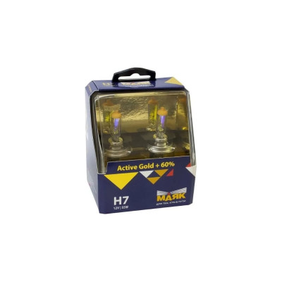 Автомобильная галогенная лампа Маяк H7, 12 В, 55 Вт, PX26d, Active Gold +60%, 2 шт. 72720AG+60