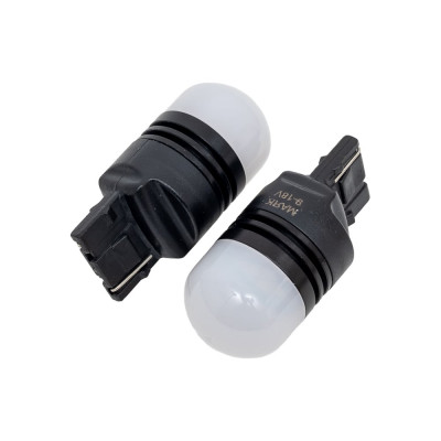 Автомобильная светодиодная лампа МАЯК T20 патрон W3x16D для габаритных огней, стоп сигналов 12T20/BLK10/2BL