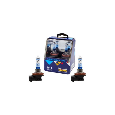 Автомобильная галогенная лампа МАЯК H11, 12 В, 55 Вт, PGJ19-2, Active Crystal +130, 2 шт. 72110AC+130