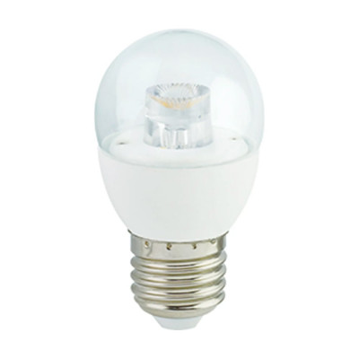 Светодиодная лампа Ecola Globe led premium 7,0w g45, 220v, e27, 2700k, прозрачный, шар, с линзой, композит, 75x45 K7FW70ELC