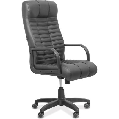 Кресло руководителя "Атлант" Юнитекс, экокожа чёрная CN1114, At/B/MK/RA/cn1114