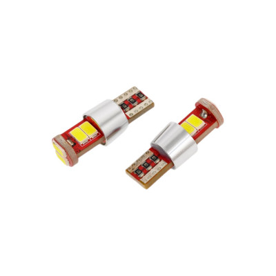 автомобильная лампочка МАЯК CANBUS LED 360 SUPER WHITE 12V, T10, 6SMD(5730), 2 шт в блистере 12T10/CAN03/2BL