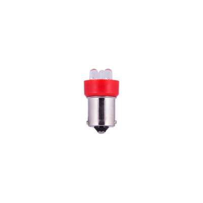 Автомобильная лампочка светодиод МАЯК 4606735746976 RED 12V, T15, 3LED, BA15S, стоп, габарит 12T15-R\3LED