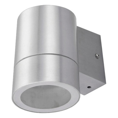 Накладной светильник Ecola 8003a Gx53 led, ip65, прозрачный цилиндр, металл, 1 x gx53, cатин-хром, 114x140x90 FS53C1ECH