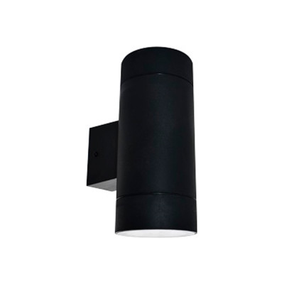 Накладной светильник Ecola 80013a Gx53, led, ip65, прозрачный, цилиндр, легкий, 2 x gx53, черный, 205x140x90 PB53C2ECH