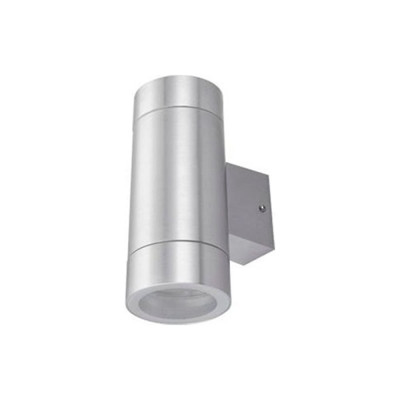 Накладной светильник Ecola 80013a Gx53, led, ip65, прозрачный, цилиндр, металл, 2 x gx53, cатин-хром, 205x140x90 FS53C2ECH