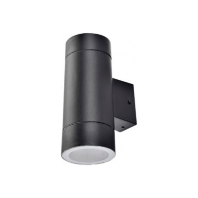 Накладной светильник Ecola 80013a Gx53, led, ip65, прозрачный, цилиндр, металл, 2 x gx53, черный, 205x140x90 FB53C2ECH
