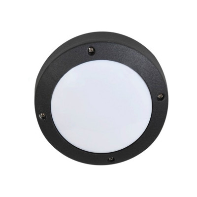 Накладной светильник Ecola b4139s Gx53, led, ip65, матовый, круг, алюминий, 1 x gx53, черный, 145x145x65 FB53SSECS