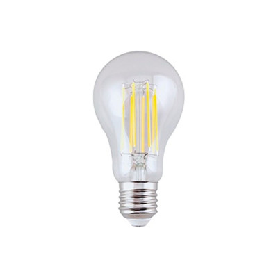 Филаментная лампа Ecola Classic led premium 13,0w, a60, 220-240v, e27, 2700k, 360, filament, прозрачная, нитевидная, ra 80, 100 lm/w, кп=0, 110x60 N7LW13ELC