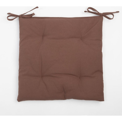 Сидушка на стул Этель Kitchen 42x42 см, коричневая, 100% хлопок, саржа 220 г/м2 7866010