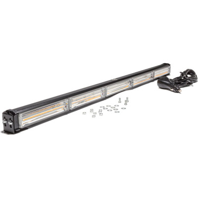 Маяк-стробоскоп АВТОЭЛЕКТРИКА ae30w-5cob-1s 30вт, 12/24в, 1-стор., 5 блоков cob, 28 реж., провод 3м, кронштейн 09.02311