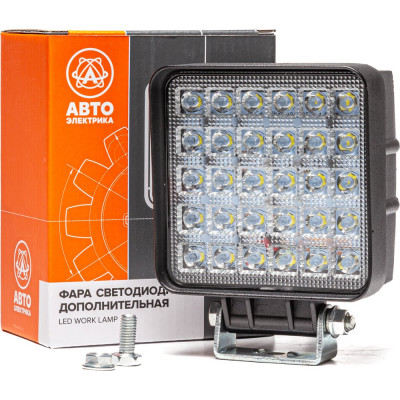 Фара АВТОЭЛЕКТРИКА ae90s-30led-65hc квадратная, направленный свет, 30 диодов, 90 w, 110x65x140, 12/24 v 09.02415