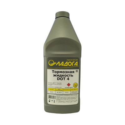 Тормозная жидкость ЛАДОГА DOT-4, банка 910гр LTJ_DOT4_0910
