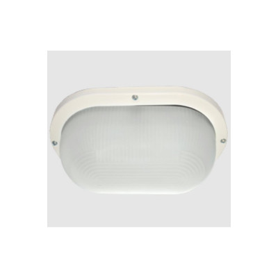 Светильник Ecola Light gx53 led дпп 03-9-102 овал накладной ip65 2 x gx53 матовое стекло белый 280x175x105 TL53L2ECR