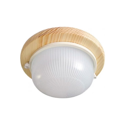 Накладной светильник Ecola Gx53 led нбо-03-60-011 круг, ip65, дерево, клен, 1 x gx53, матовый, 220x84 TP53R1ECA