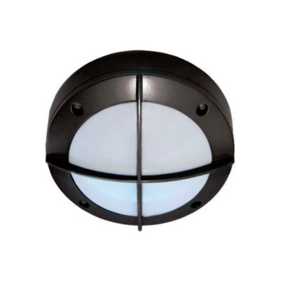 Накладной светильник Ecola Gx53 led b4143s ip65, матовый, круг, с решеткой, алюминий, 1 x gx53, черный, 145x145x65 FB53CSECS