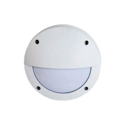 Накладной светильник Ecola Gx53 led b4140s ip65, матовый, круг, с ресничкой, алюминий, 1 x gx53, белый, 145x145x65 FW53ESECS