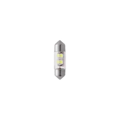 Светодиод МАЯК 12V T11x31 S8.5 4SMD (3528) WHITE (салон, номерн. знак) 4660007273164 12T11x31-W\4SMD