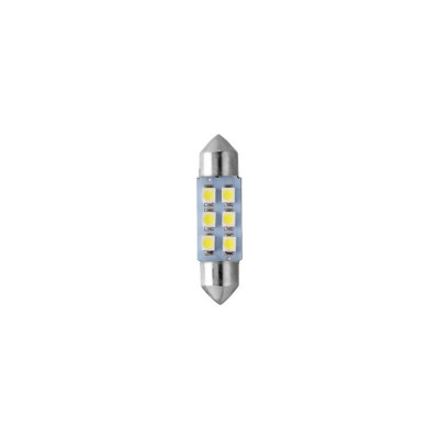 Светодиод МАЯК 12V T11x36 S8.5 6SMD (3528) WHITE (салон, номерн. знак) 4630010931290 12T11x36-W\6SMD