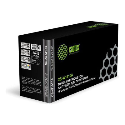 Картридж лазерный CACTUS CS-W1510A W1510A черный 3050 страниц для HP LJ Pro 4003dw/MFP 4103dw/4103fdw 1988403