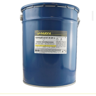 Молибденовая смазка ЛАДОГА Черный Агат-М EP-2 ведро 18 кг LS_CHAM_18