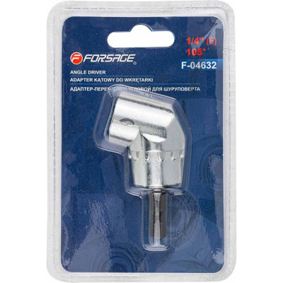 Адаптер-переходник угловой 1/4"(F), в блистере для шуруповерта Forsage F-04632(49019)