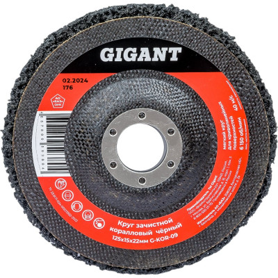 Диск абразивный коралловый черный 125х22 мм Gigant G-KOR-09