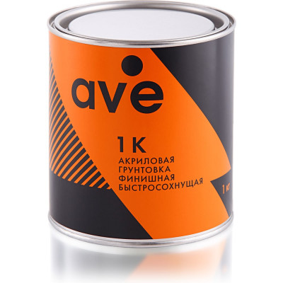 Быстросохнущая финишная акриловая грунтовка AVE 1К 1 кг 1050052