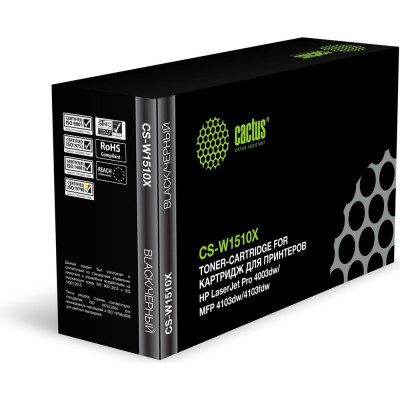 Лазерный картридж CACTUS CS-W1510X W1510X черный, 9700 стр., для HP LJ Pro 4003dw/MFP 4103dw/4103fdw 1988406
