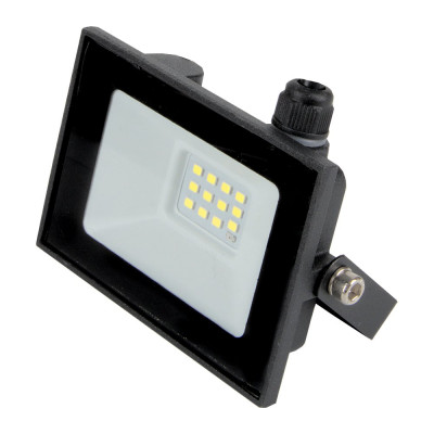 Светодиодный прожектор с датчиком освещенности General Lighting Systems 10Вт 860Лм 6500К Холодный белый свет IP65 Черный GTAB-S1-10BT-IP65-6 403221