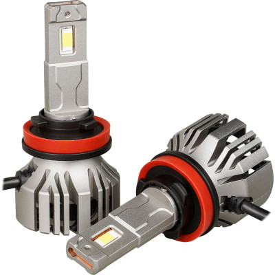 Лампa светодиодная Airline PRO H11/H8, 12/24 В, 50 Вт, 6000 К (Белый), 9200 Лм, для линзованной оптики, 2 шт. AEAR211