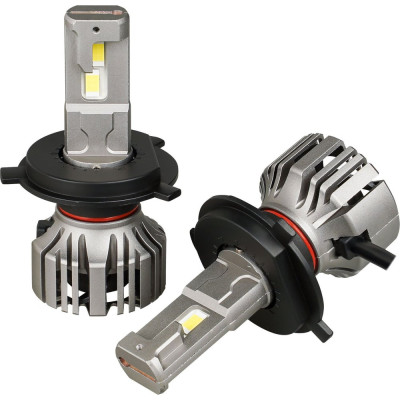 Лампa светодиодная Airline PRO H4, 12/24 В, 50 Вт, 6000 К (Белый), 9200 Лм, для линз. 2 шт. PRO AEAR204