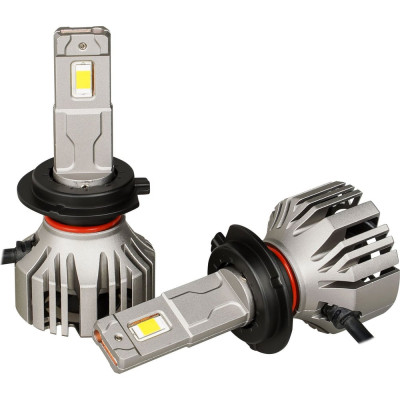 Лампa светодиодная Airline PRO H7, 12/24 В, 50 Вт, 3000 К (Желтый), 9200 Лм, для линз. 2 шт. PRO AEAR208