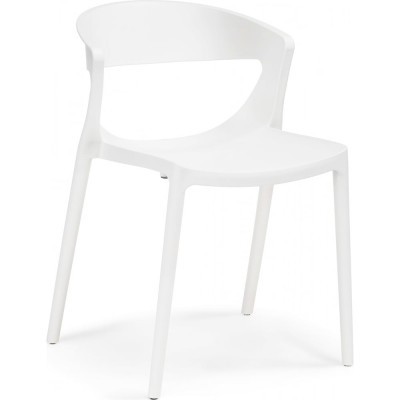 Пластиковый стул Woodville Градно белый 589897