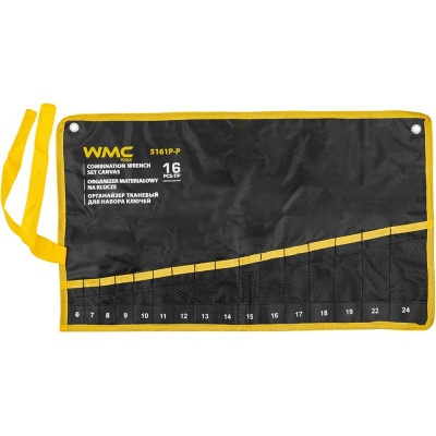 Органайзер тканевый WMC TOOLS для набора ключей 16 предметов WMC-5161P-P(59193)