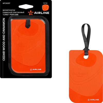 Подвесной ароматизатор Airline пластик Card Perfume Cedar wood and cinnamon AFCA307