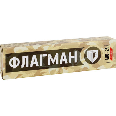 Электроды АНО-21 Стандарт ФЛАГМАН 3.0 мм, 5.0 кг, ГОСТ 9466-75 ООО «Пензенские электроды» 00-00002497